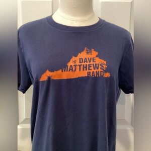 Dave Matthew’s Band DMB Women’s Concert T-Shirt Concert Blue Orange‎ - Medium
